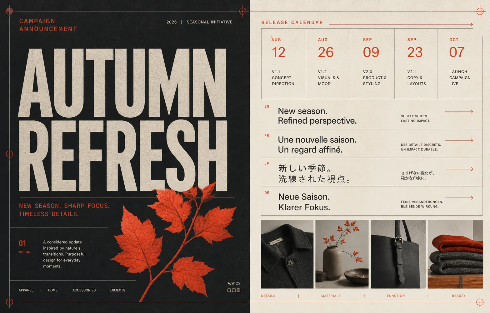 Seasonal refresh